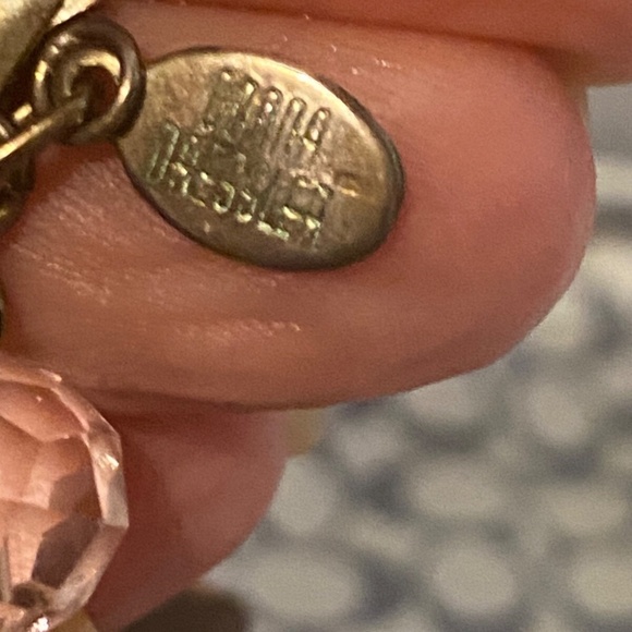 2 Pc Green Crystals & Sterling Silver .925 Necklace & Earrings Set - Picture 6 of 10